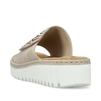 RIEKER V1395-62 Velcro Wedge Slide (Beads)