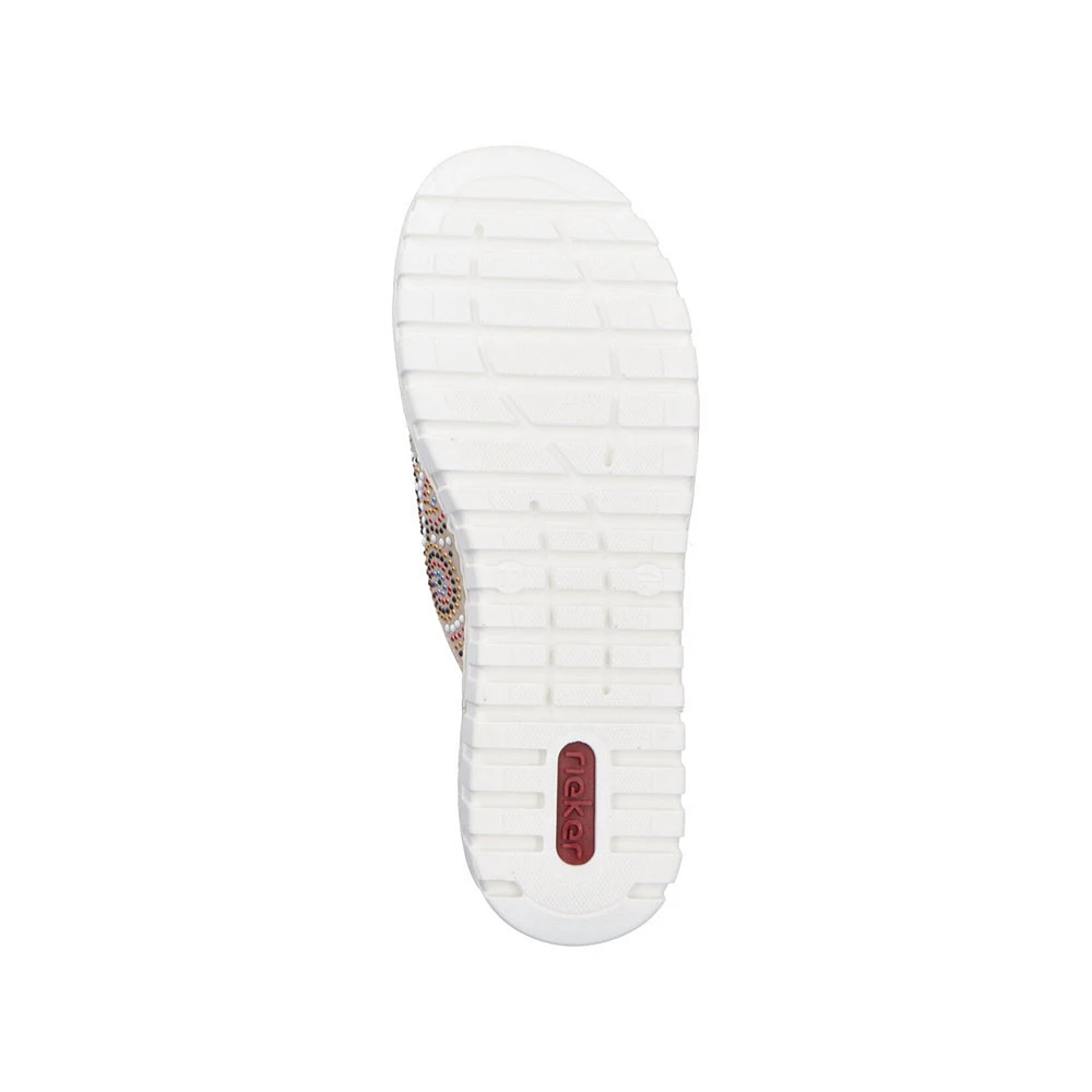 RIEKER V1395-62 Velcro Wedge Slide (Beads)