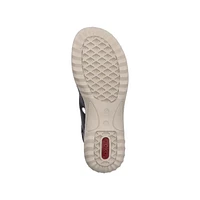 RIEKER 60462- Velcro Bk-Strap Sandal