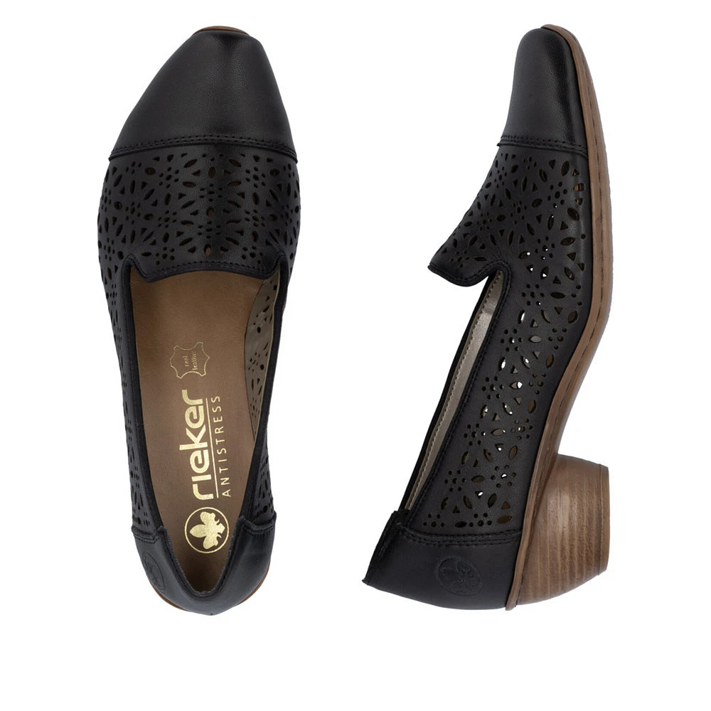 RIEKER 43754-00 Mirjam Covered Shoe (Perfs)