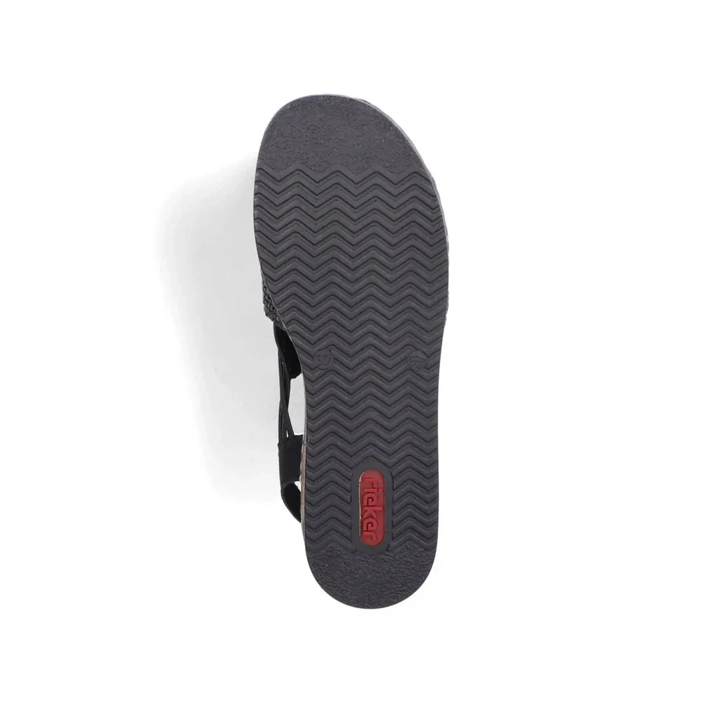 RIEKER 62941-00 Wrapped Sandal (Woven)