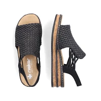 RIEKER 62941-00 Wrapped Sandal (Woven)