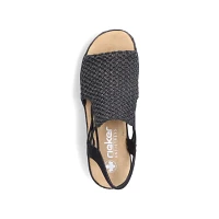 RIEKER 62941-00 Wrapped Sandal (Woven)