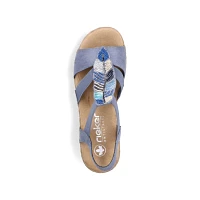 RIEKER V0207-12 Sandal (Beaded Leaves)