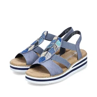 RIEKER V0207-12 Sandal (Beaded Leaves)