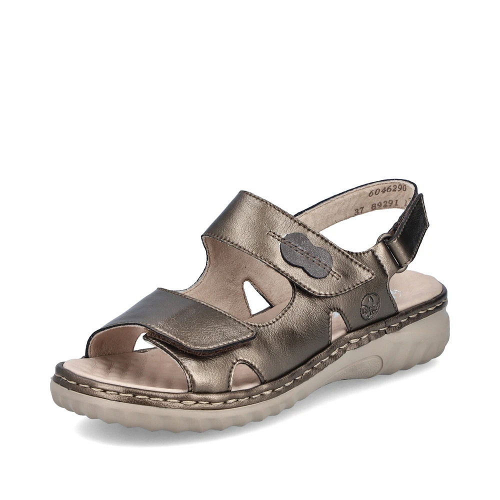 RIEKER 60462-90 Velcro Bk-Strap Sandal