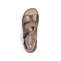 RIEKER 60462-90 Velcro Bk-Strap Sandal