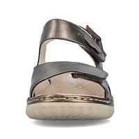 RIEKER 60462-90 Velcro Bk-Strap Sandal