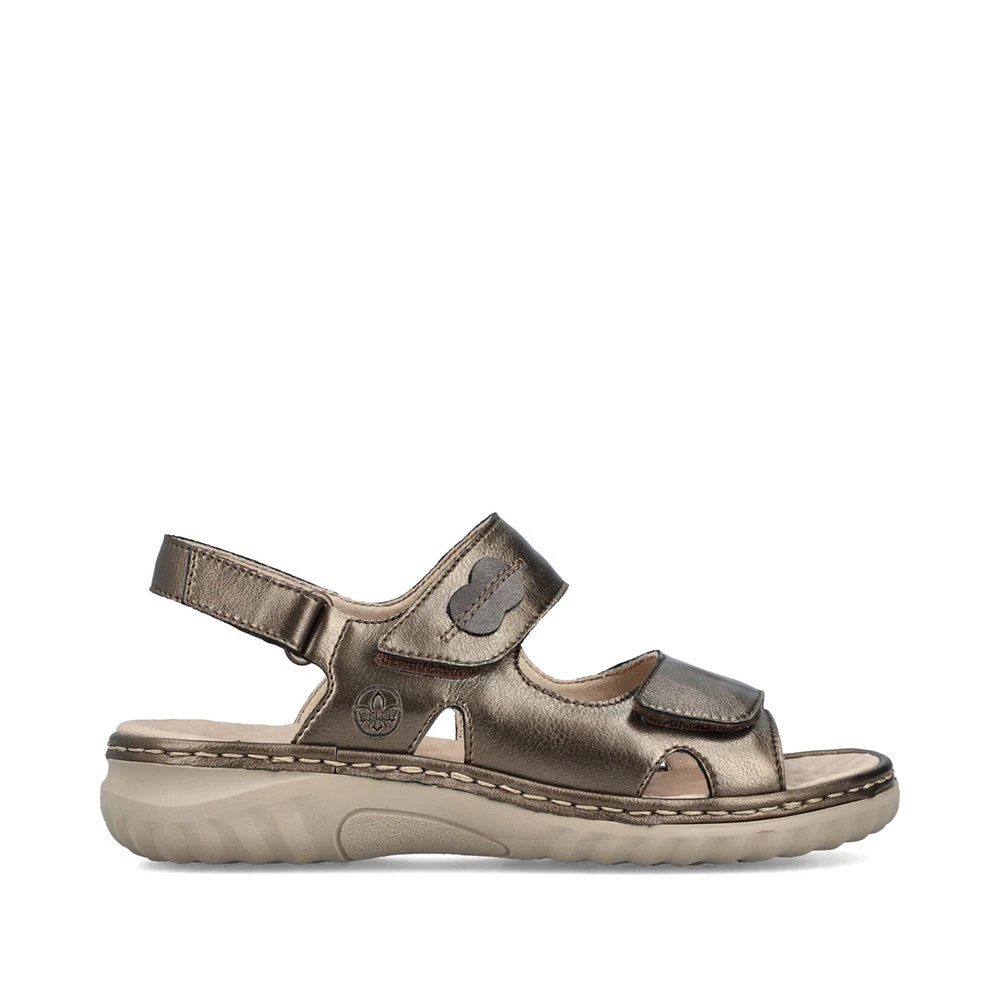 RIEKER 60462-90 Velcro Bk-Strap Sandal