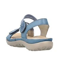 RIEKER 64870-14 Velcro Sandal (Thin Bands)