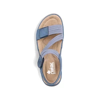 RIEKER 64870-14 Velcro Sandal (Thin Bands)