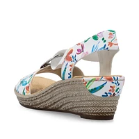 RIEKER 624H6-91 Wedge Sandal (Coin)