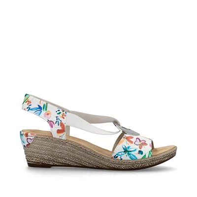 RIEKER 624H6-91 Wedge Sandal (Coin)