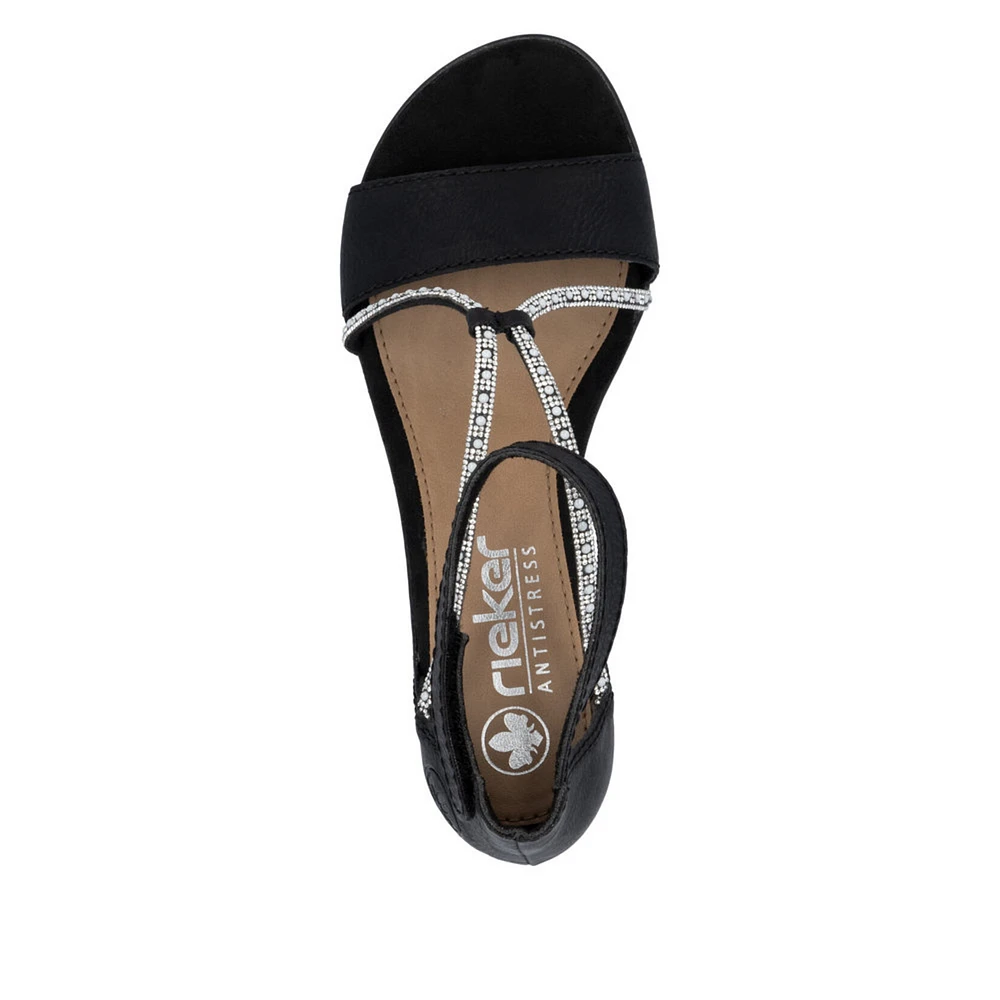 RIEKER 64654- Dress Strappy Sandal Low-Heel