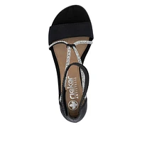 RIEKER 64654- Dress Strappy Sandal Low-Heel