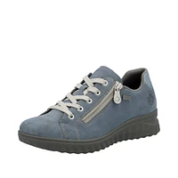RIEKER 59000-10 Casual Lace-Zip Shoe