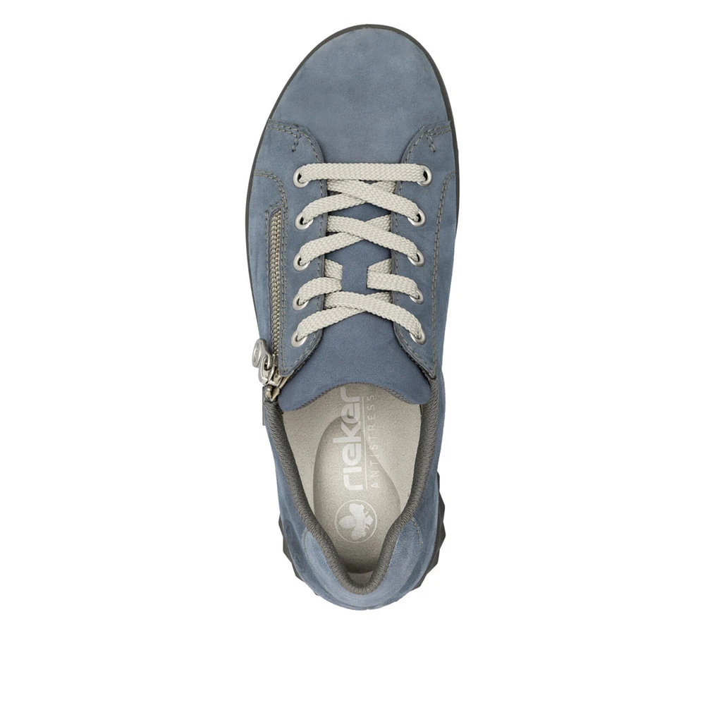 RIEKER 59000-10 Casual Lace-Zip Shoe