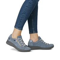 RIEKER 59000-10 Casual Lace-Zip Shoe