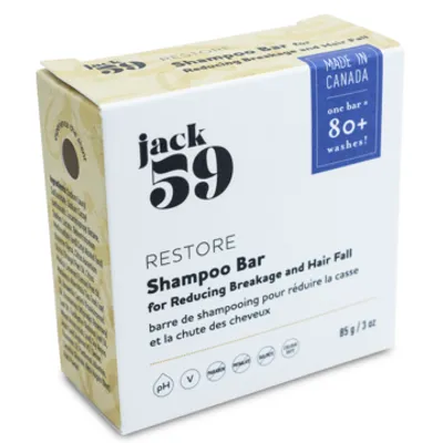 Jack 59 Restore Shampoo Bar (Reduces Breakage 80 + Washes )