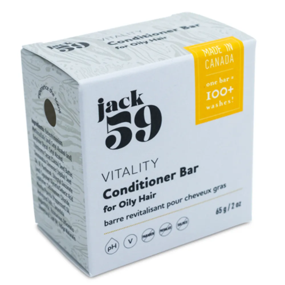 Jack 59 Vitality Conditioner Bar (Oily Hair 100 + Washes)