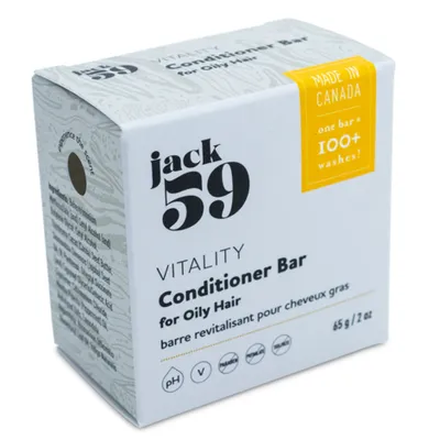Jack 59 Vitality Conditioner Bar (Oily Hair 100 + Washes)