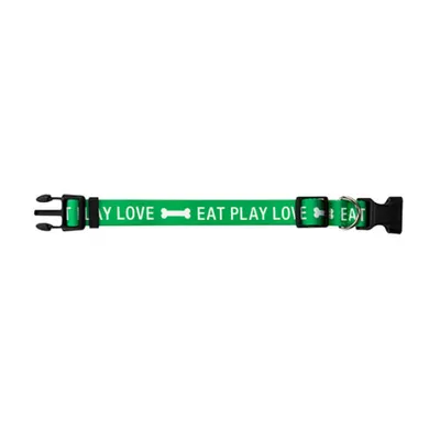 About Face Designs Eat Play Love Dog Collar XS/S