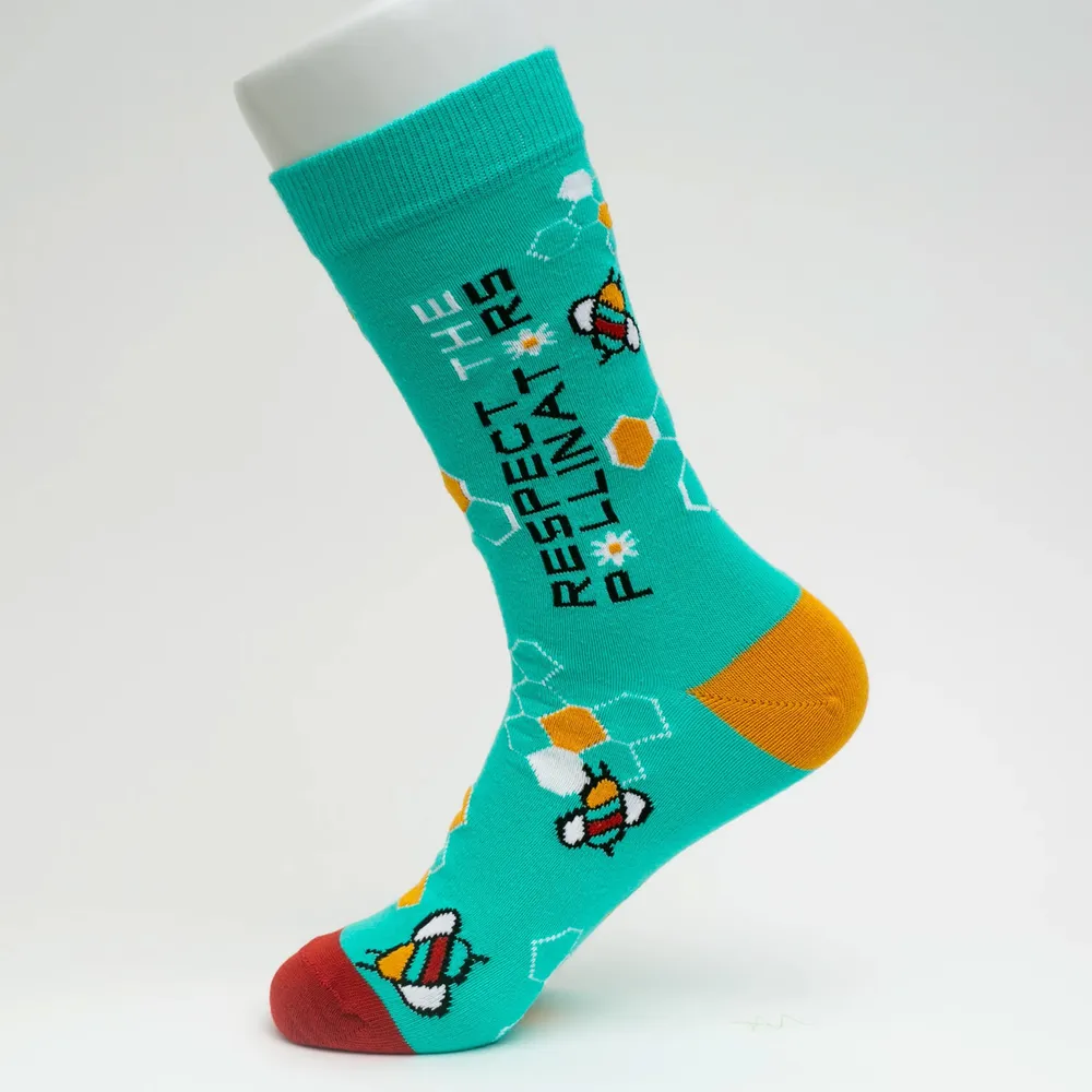 Sock Atomica Socks Respect The Pollinators