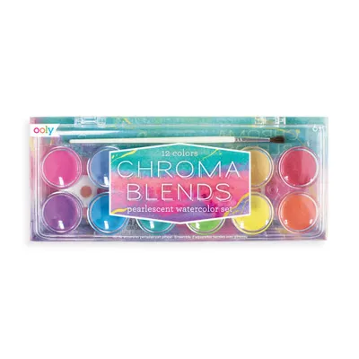 Ooly Chroma Blends Watercolors - Pearlescent - 13 Piece Set