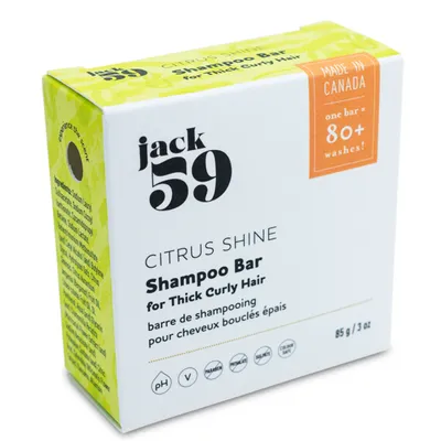 Jack 59 Citrus Shine Shampoo Bar ( Thick Curly Hair 80 + Washes)