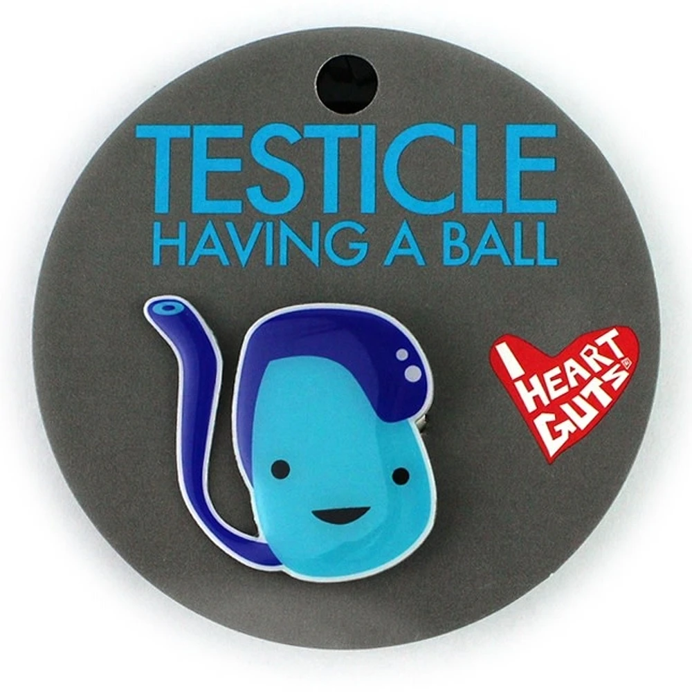 Testicle  Lapel Pin - Having A Ball