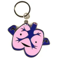 I Heart Guts Lung Keychain