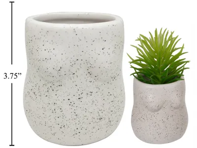 Body Vase, Matte White, 3.3*3.1 *3.7in