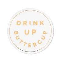 Abbott Drink Up Buttercup Coaster-4"D