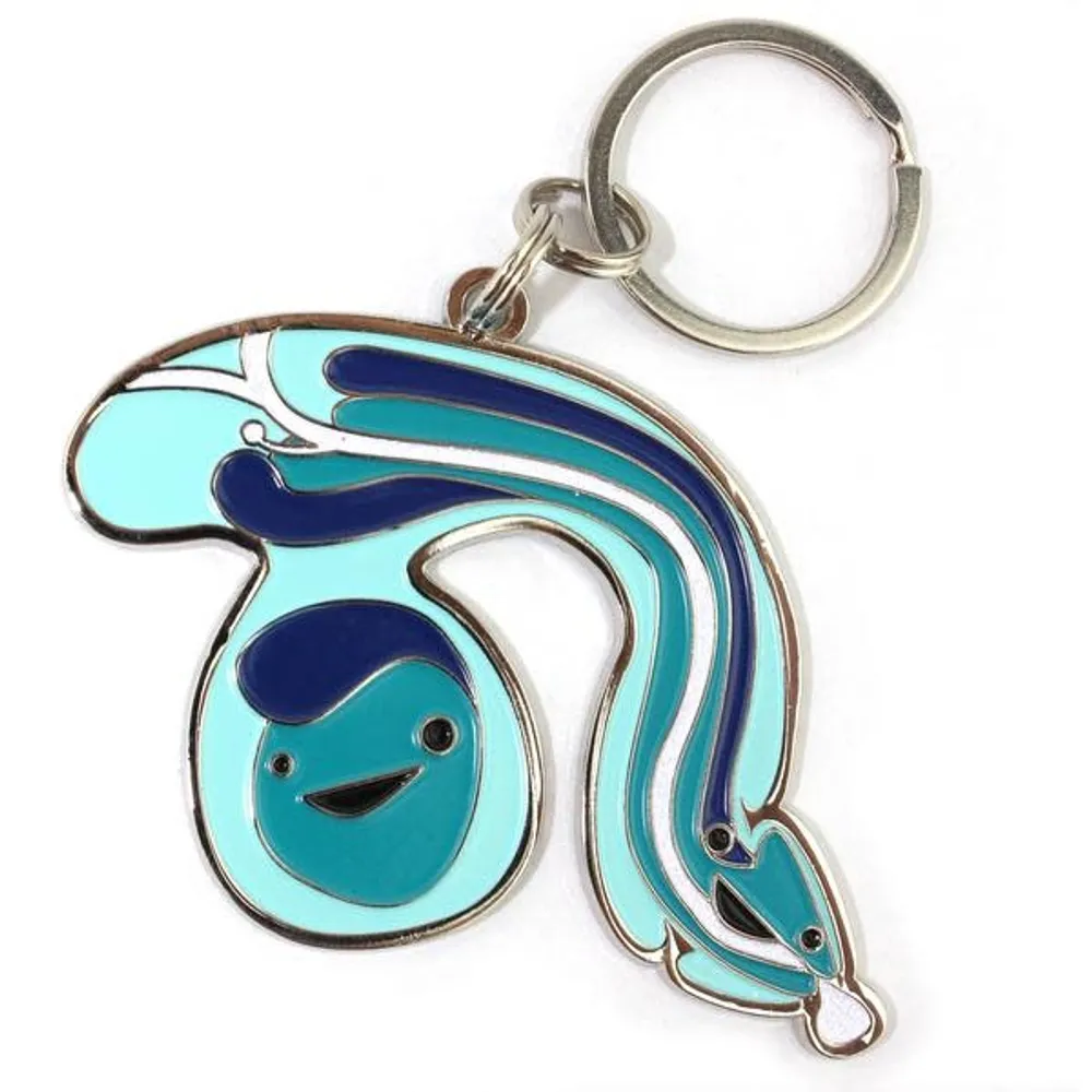 I Heart Guts Penis Keychain W/ Sparkly Urethra