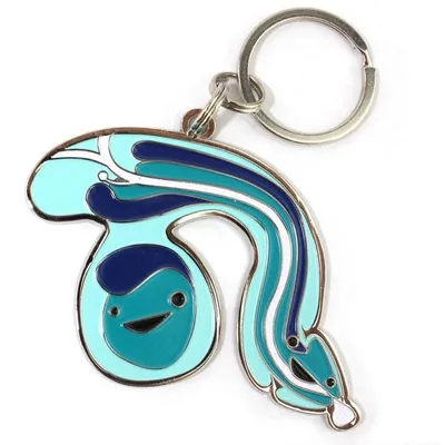 I Heart Guts Penis Keychain W/ Sparkly Urethra