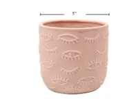 All Eyes Ceramic Planter 5"