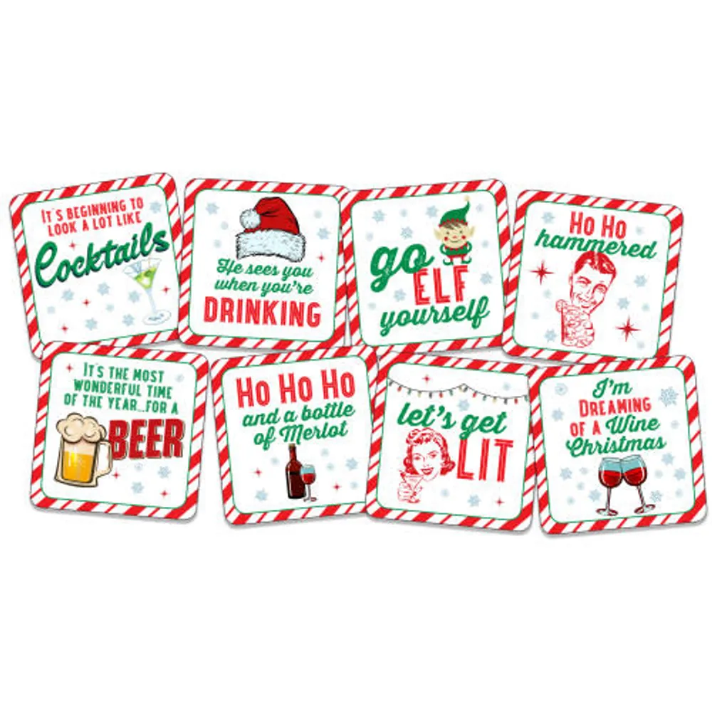 Peter Pauper Press Holiday Coaster Set