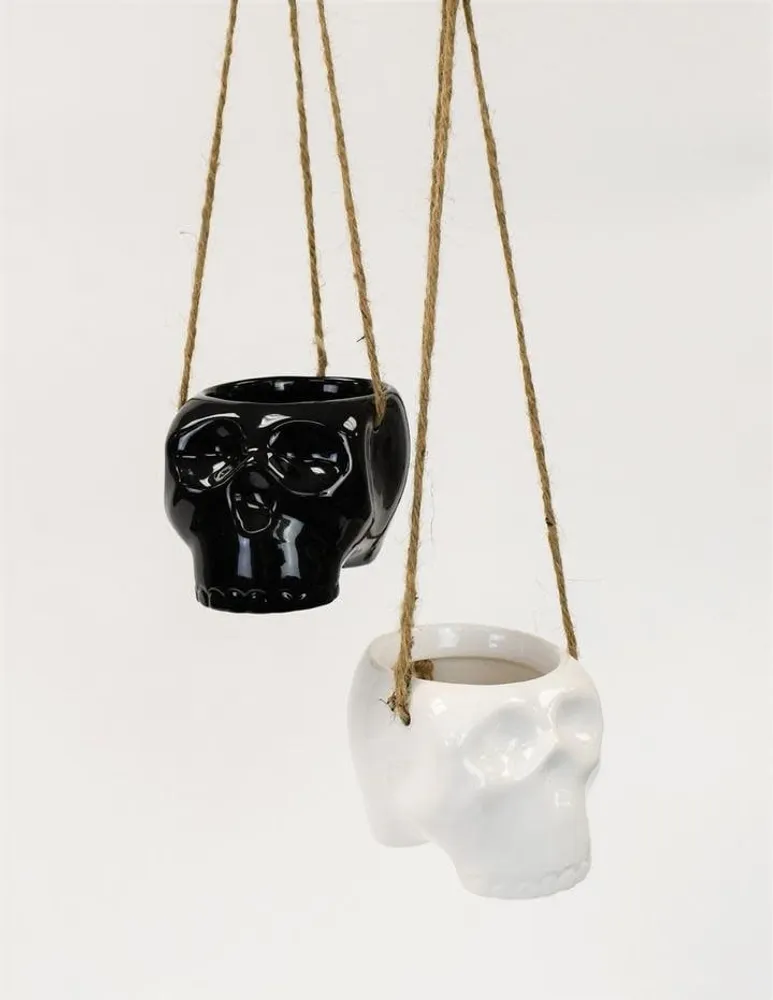 Haunting Hanging Skull Pot