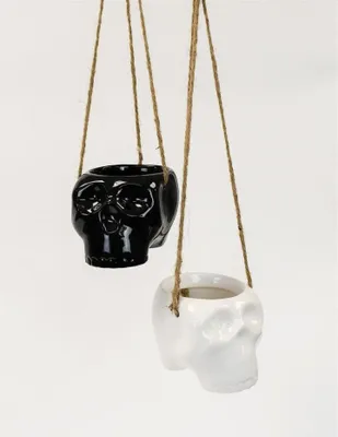 Haunting Hanging Skull Pot