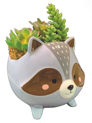 Woodland Animal Collection-Racoon Planter