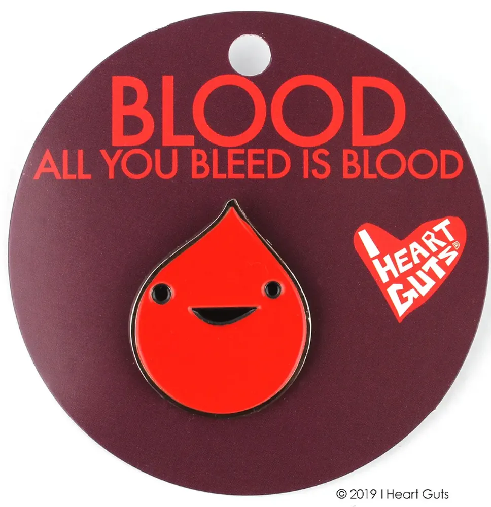 Blood Drop Lapel Pin