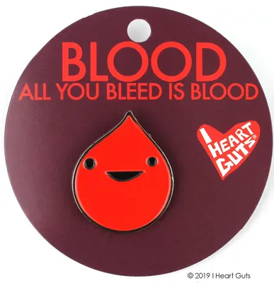 Blood Drop Lapel Pin
