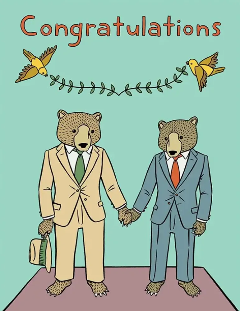 Wedding Bears card