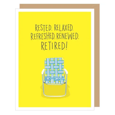 Lawn Chair Retirement Card