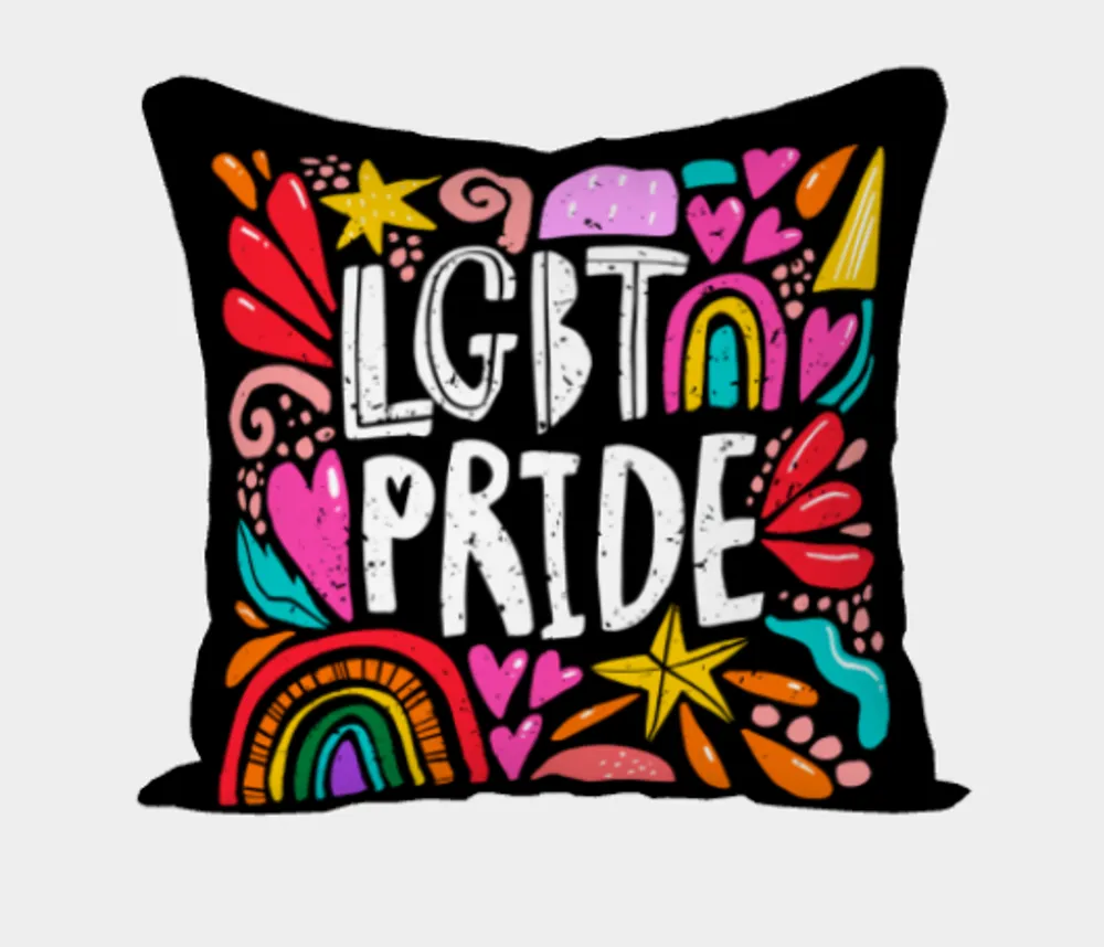 Ziya Blue Pillow LGBT Pride