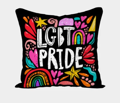 Ziya Blue Pillow LGBT Pride