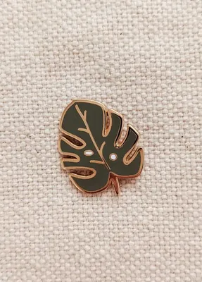 Monstera Enamel Pin