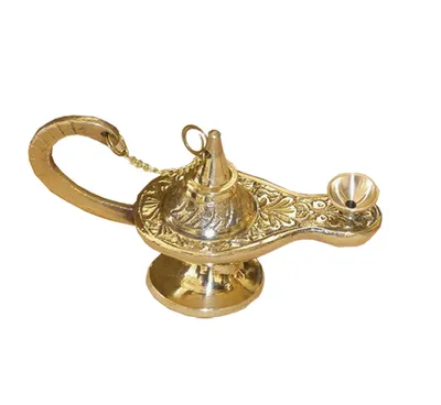 5" Brass Aladdin Lamp