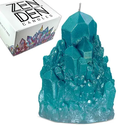 Zen Den Crystal Candles Abundance Quartz Candle