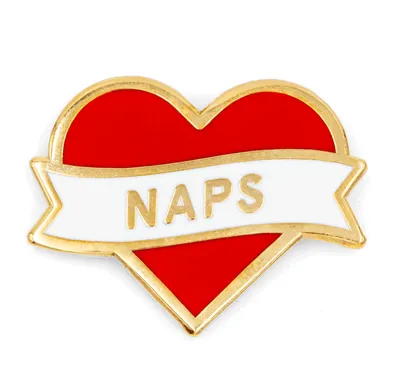 These Are Things Heart Naps Enamel Pin